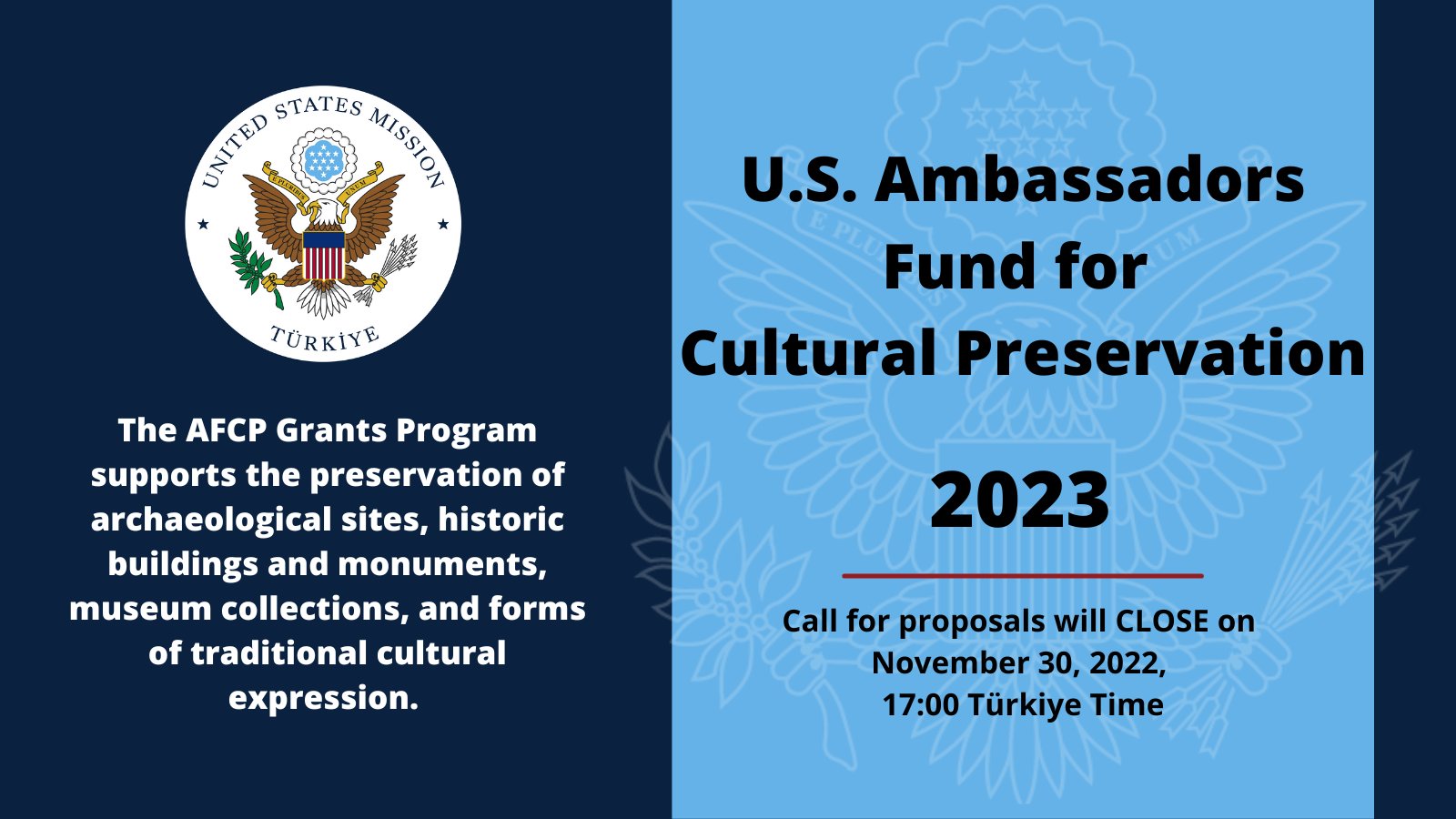 ABD Büyükelçileri Kültürel Mirası Koruma Fonu Başvuruları Açıldı